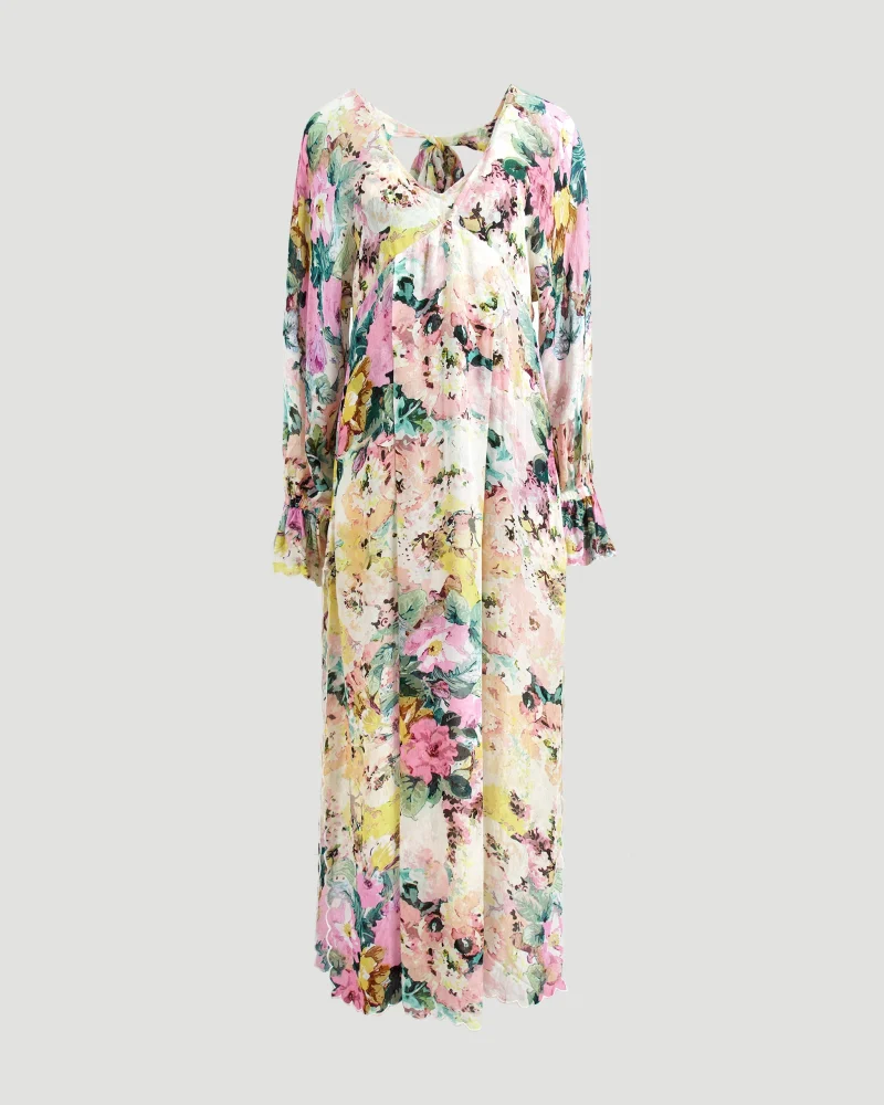 Teien Caftan in Pastel Print