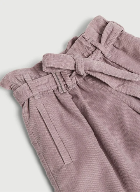 Панталон рипсено кадифе с монили Brunello Cucinelli Kids 8-10 — снимка 3