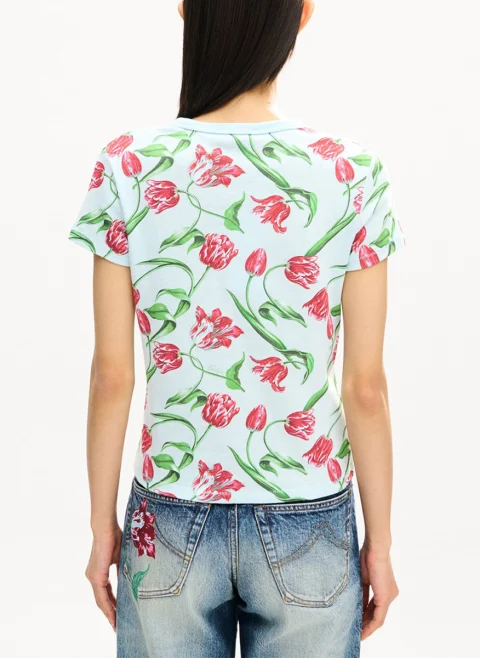 Тишърт с флорален принт 'Tulip' Kenzo — снимка 3