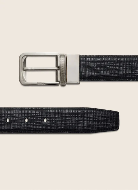 Колан от естествена кожа Zegna — снимка 2