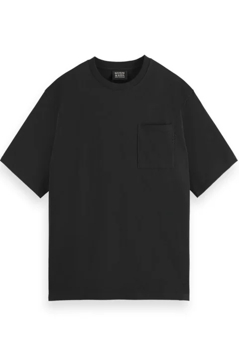 T-Shirt Core-3 Crosses Loose Fit Pocket 179193 0008 black