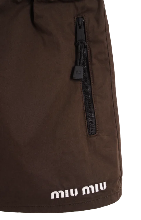 Washed Gabardine Shorts in Ebony — снимка 4
