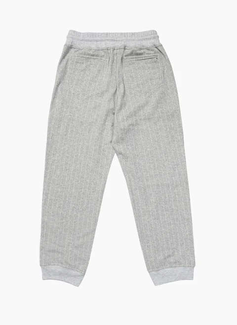 Спортен панталон с фино райе Brunello Cucinelli Kids 10 — снимка 2