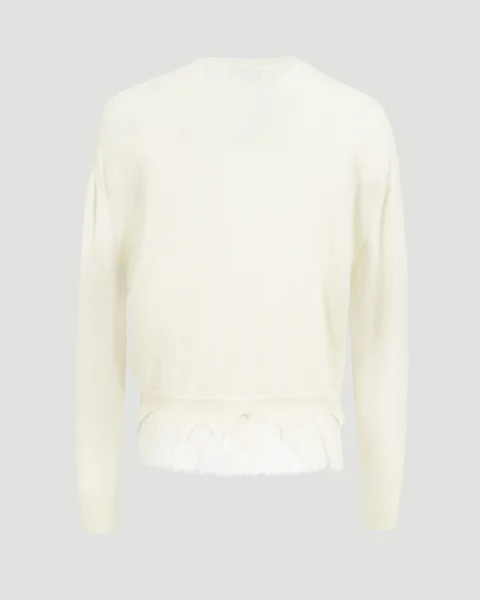 Spider Web Lace Cardigan in Ivory — снимка 3