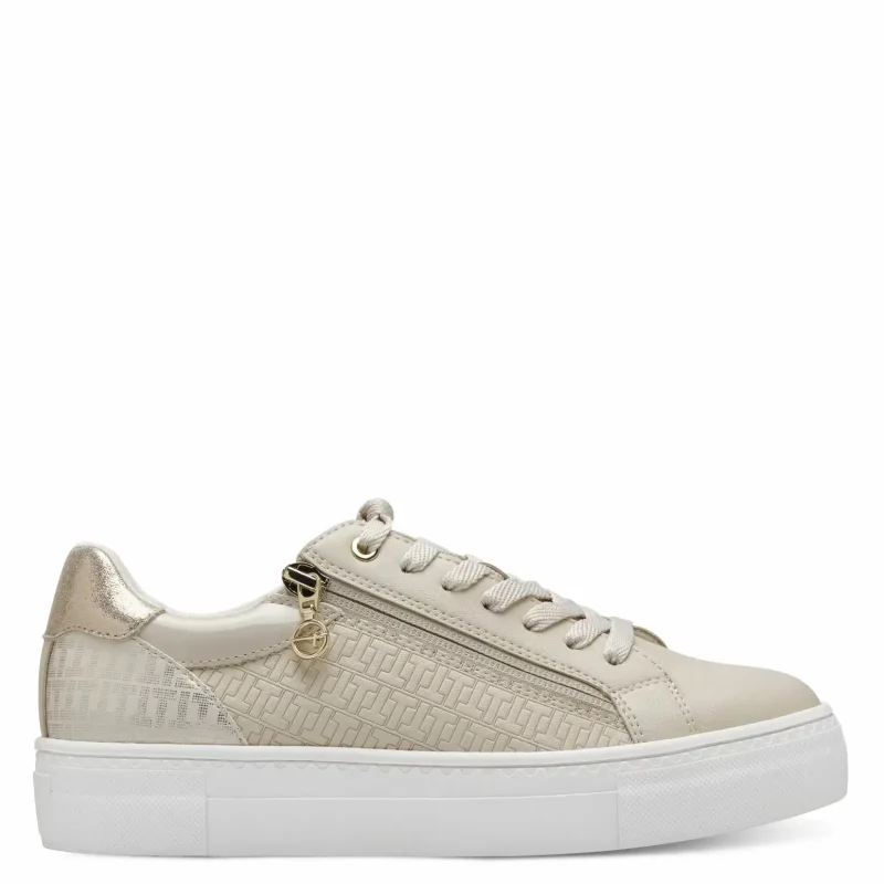 Дамски Сникърс TAMARIS – 1-23313-41-485 IVORY/GOLD_1