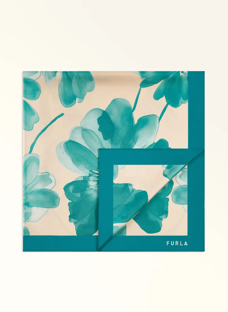 Копринен шал Furla Tortona Toni Amatore Blue