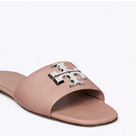 Дамски розови чехли Eleanor TORY BURCH — снимка 6