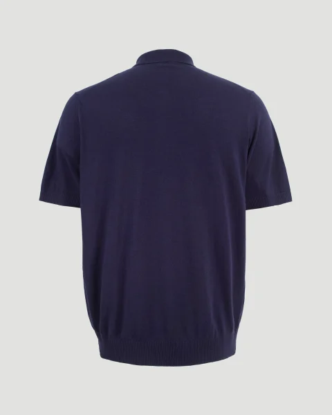 Navy Polo Shirt with Logo — снимка 2