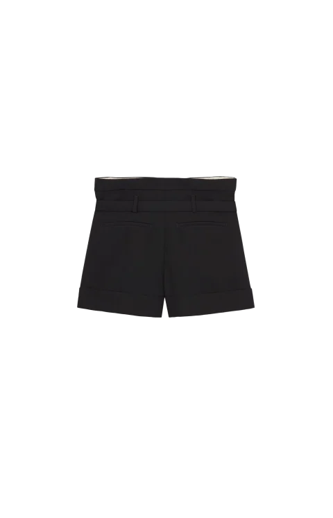 Paperbag Shorts in Mohair and Wool — снимка 2