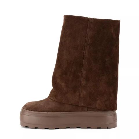 Дамски кафяви боти Double Face Casadei — снимка 6