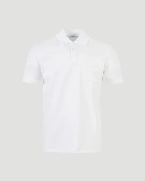 Polo Shirt with Givenchy Paris Jacquard in White