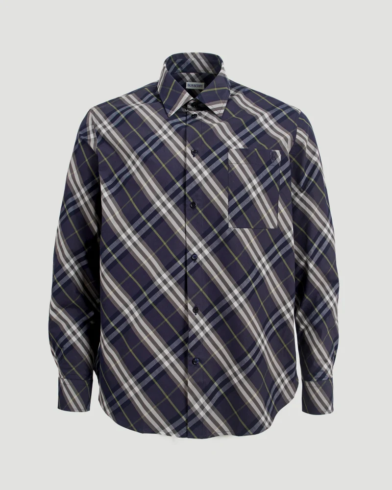 Relaxed Fit Check Cotton Shirt