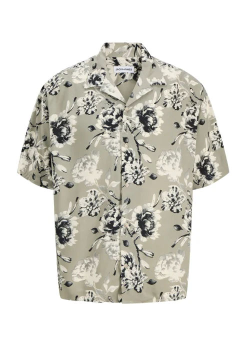 Риза Jjjeff Monochrome Aop Resort Ss 12289980 17-0613 TCX vetiver
