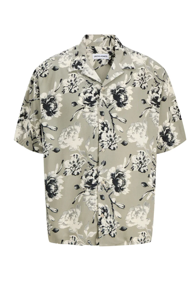 Риза Jjjeff Monochrome Aop Resort Ss 12289980 17-0613 TCX vetiver
