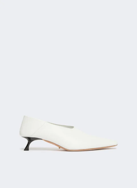 Обувки на ток от естествена кожа Sportmax Spsmadia