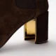 Дамски тъмнокафяви боти Casadei — снимка 4