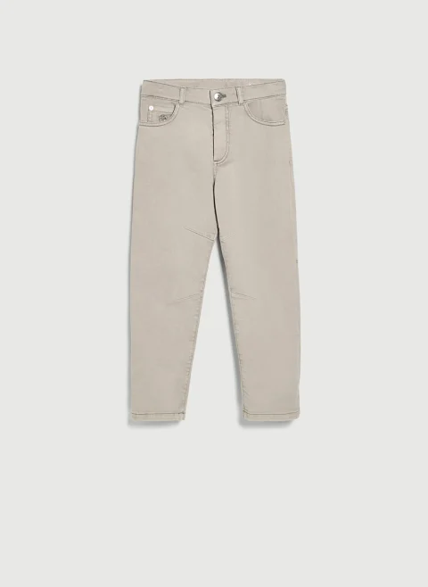 Деним с контрастни детайли Brunello Cucinelli Kids 12 — снимка 10