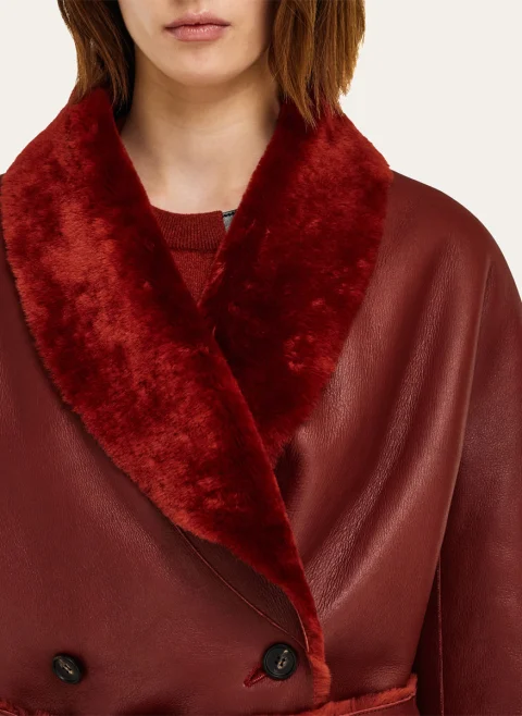 Двулицево палто 'shearling' Ferragamo — снимка 9