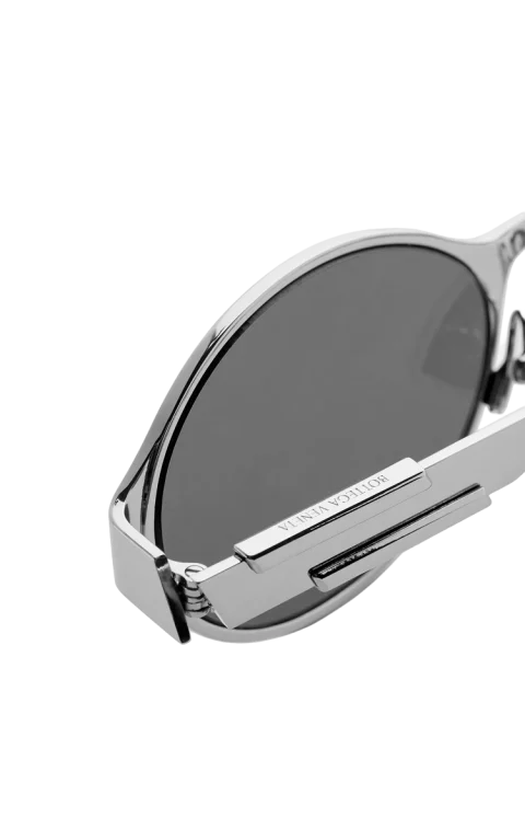 Dash Oval Sunglasses in Silver — снимка 2