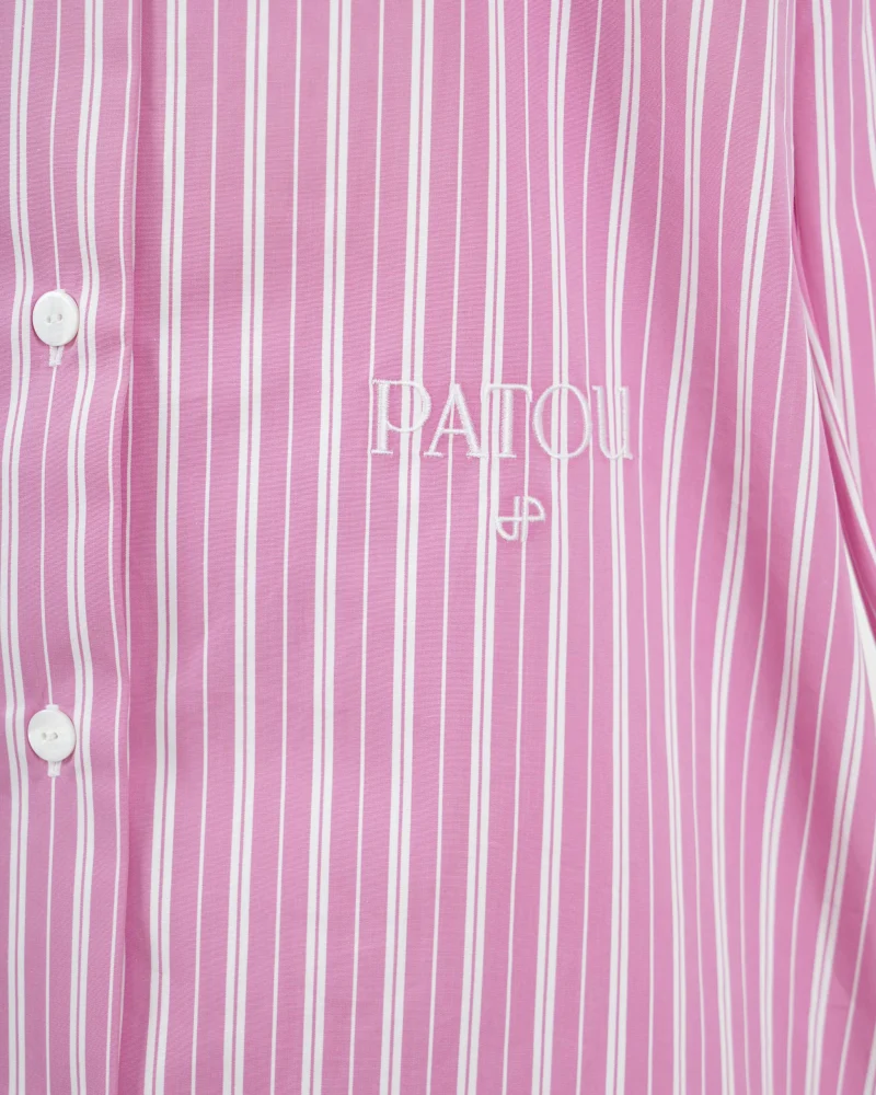 Striped Shirt Dress in Pink — снимка 7
