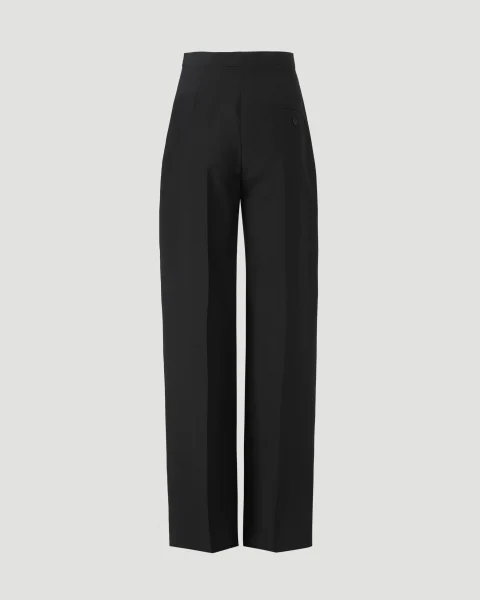 Wool Trousers in Black — снимка 3