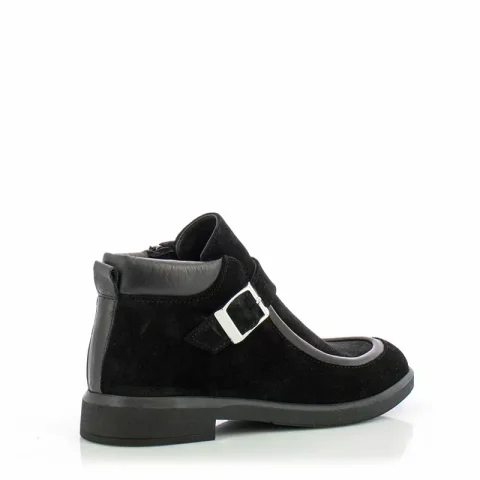 Дамски Равни Боти CARLO FABIANI – 26103464 BLACK — снимка 2