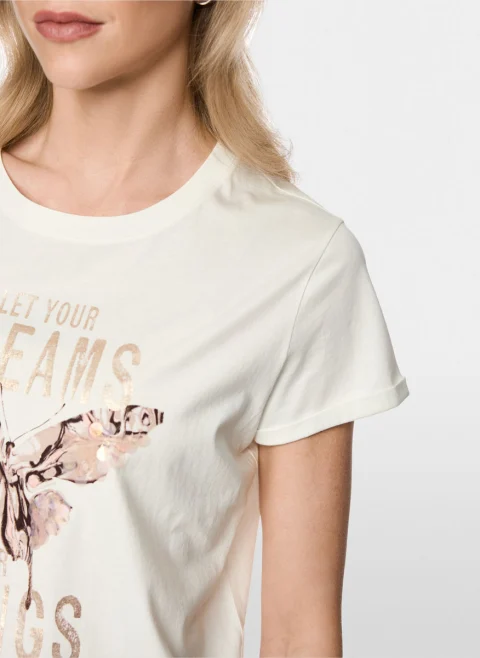 Тишърт с пайети 'Glossy' Marc Cain Sports — снимка 4