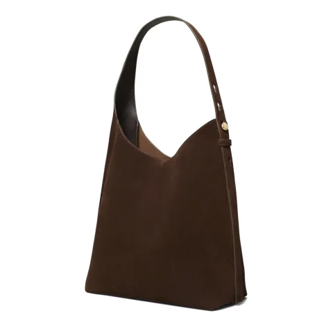 Дамска кафява чанта Romy Hobo TORY BURCH — снимка 5
