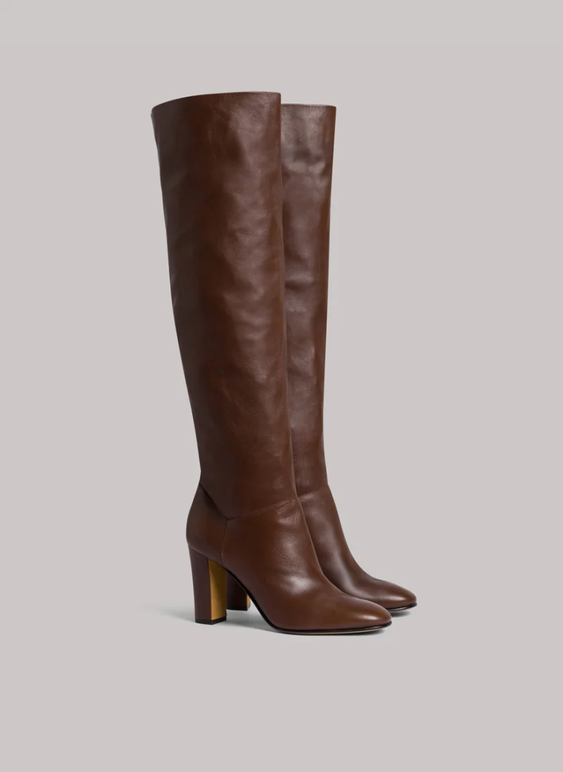 Ботуши от естествена кожа Alberta Ferretti
