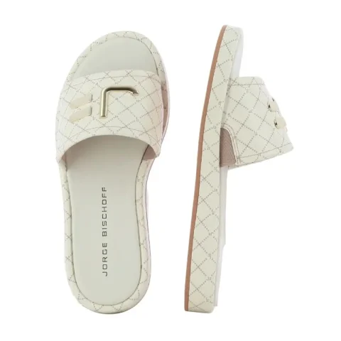 Дамски Равни Чехли JORGE BISCHOFF – J24823005002 OFF WHITE — снимка 5