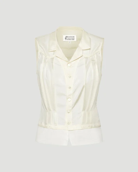 Silk Top in Ivory