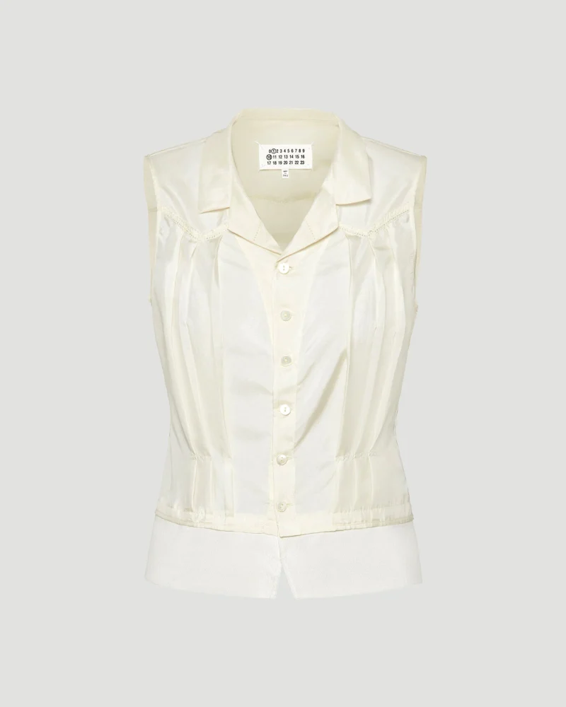 Silk Top in Ivory