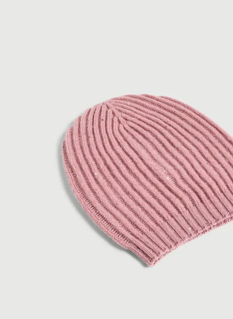 Шапка с кашмир 'Sparkling note' Brunello Cucinelli Kids L — снимка 2
