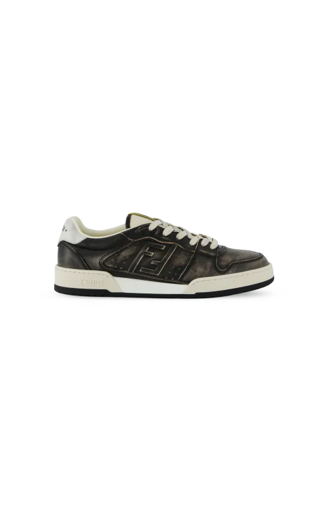 Fendi Match Low-Top Sneakers in Black