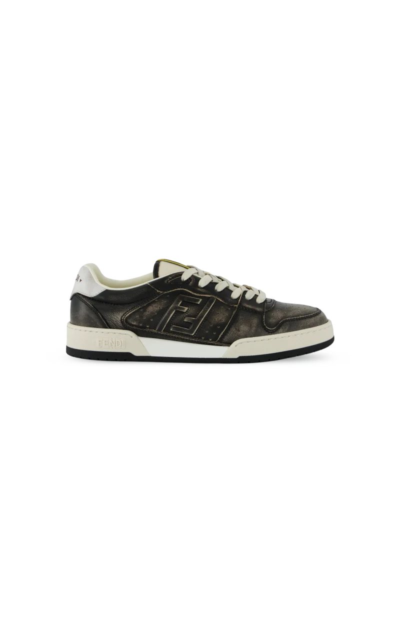 Fendi Match Low-Top Sneakers in Black