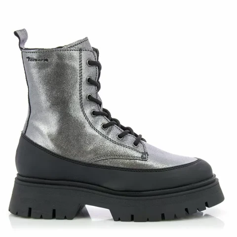 Дамски Кубинки TAMARIS – 1-1-25230-39 910 SILVER MET/BLK