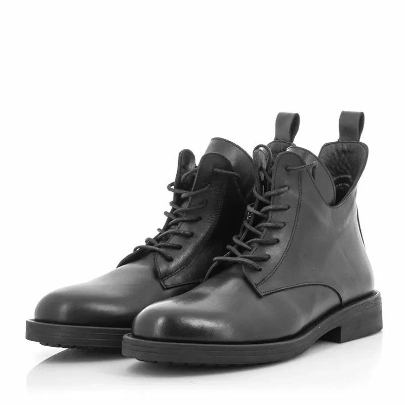 Дамски Кубинки CARLO FABIANI – 247-8455 BLACK LEATHER — снимка 3
