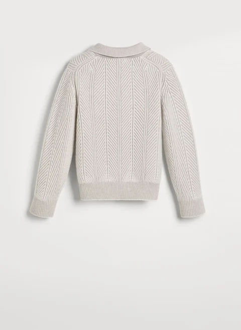 Пуловер от кашмир 'Vanisé chevron' Brunello Cucinelli Kids 8-10 — снимка 2