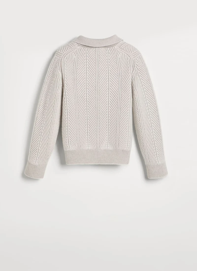 Пуловер от кашмир 'Vanisé chevron' Brunello Cucinelli Kids 8-10 — снимка 2