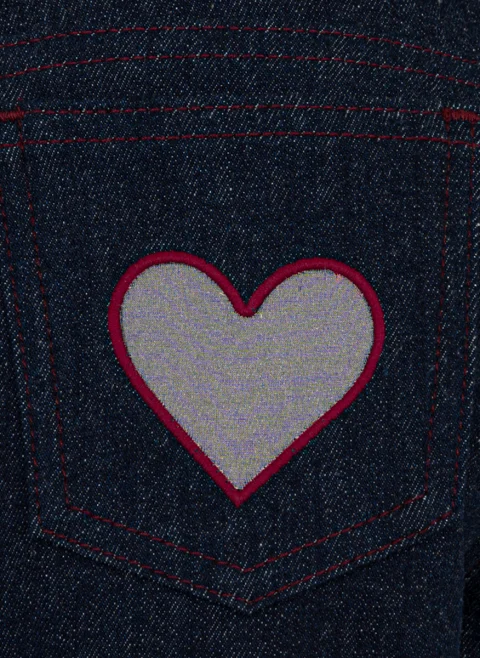 Деним с 'heart' мотив Simonetta — снимка 3