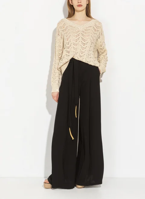 Широк панталон с колан Max Mara Studio Msevalico — снимка 6