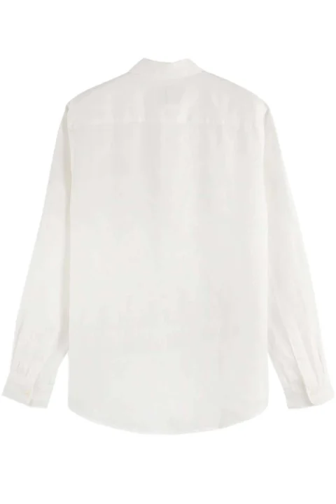 Риза Linen Ls Button-Down 179188 SC100 off white — снимка 2
