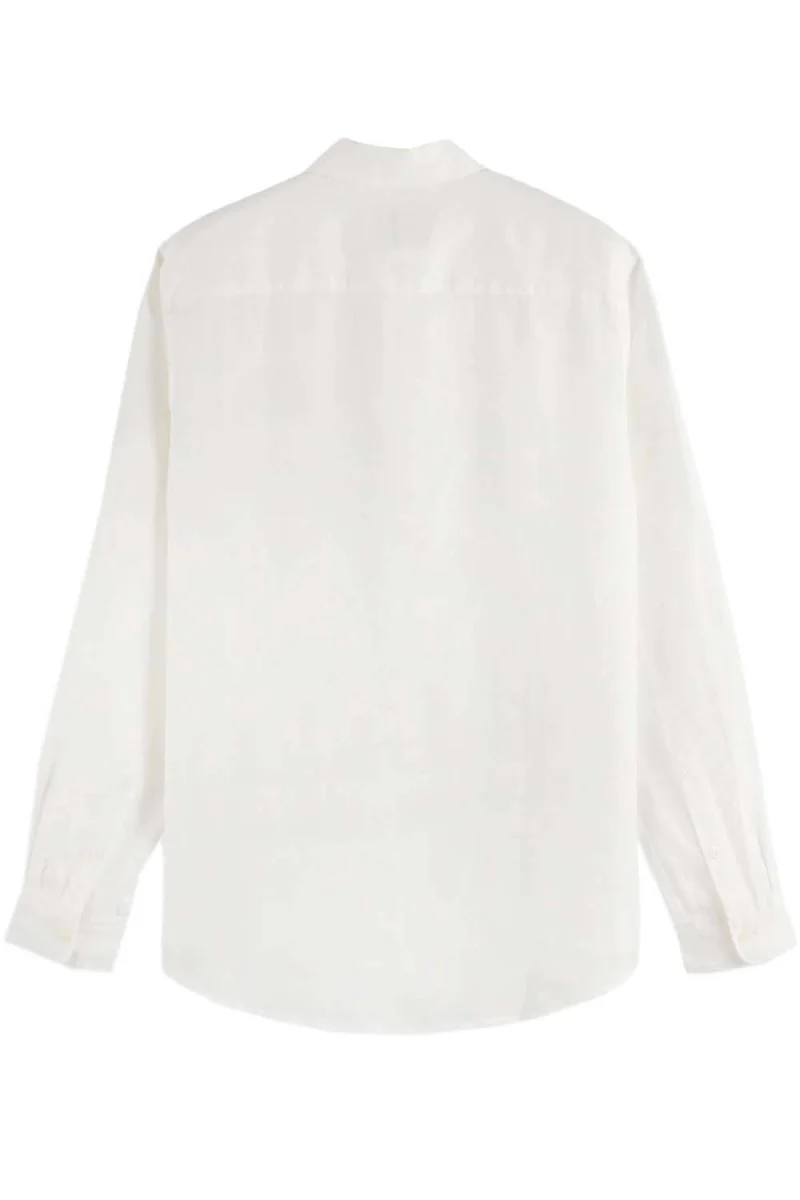 Риза Linen Ls Button-Down 179188 SC100 off white — снимка 2