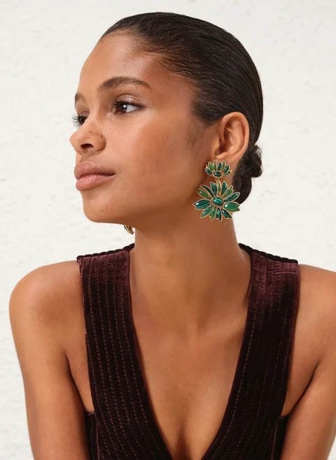 Обеци с флорален дизайн 'Botanica Dangles' Zimmermann — снимка 3