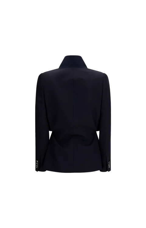 Folded Lapel Single-Breasted Jacket — снимка 2