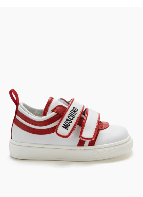 Кецове с контрастни детайли Moschino Kids