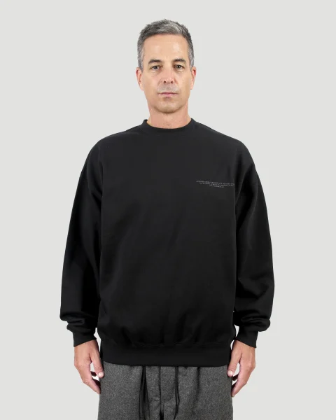 Logo Crew Sweatshirt in Black — снимка 2