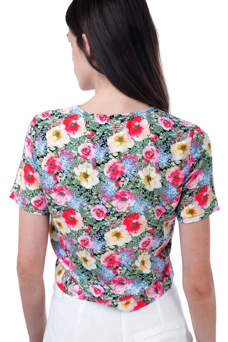 Vmeasy S/S Shirt Tie Top Wvn Ga 10245155 c-n10 black — снимка 2