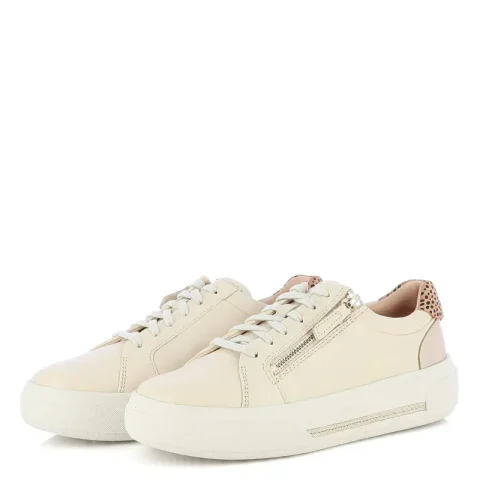 Дамски Сникърс CLARKS – 26185914 HOLLYROSE ZIP CREAM MULTI — снимка 3