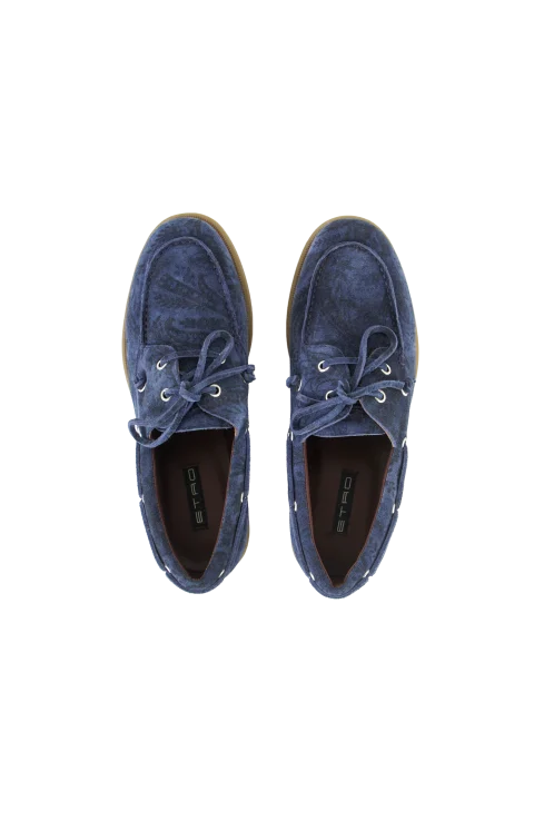 Printed Suede Slip-on Shoes — снимка 3